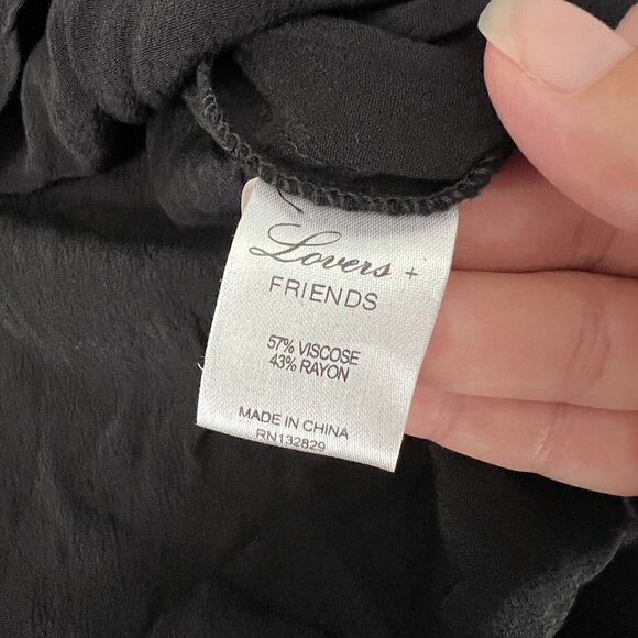 Lovers + Friends Starlette Black Long Sleeve - Picture 5 of 11